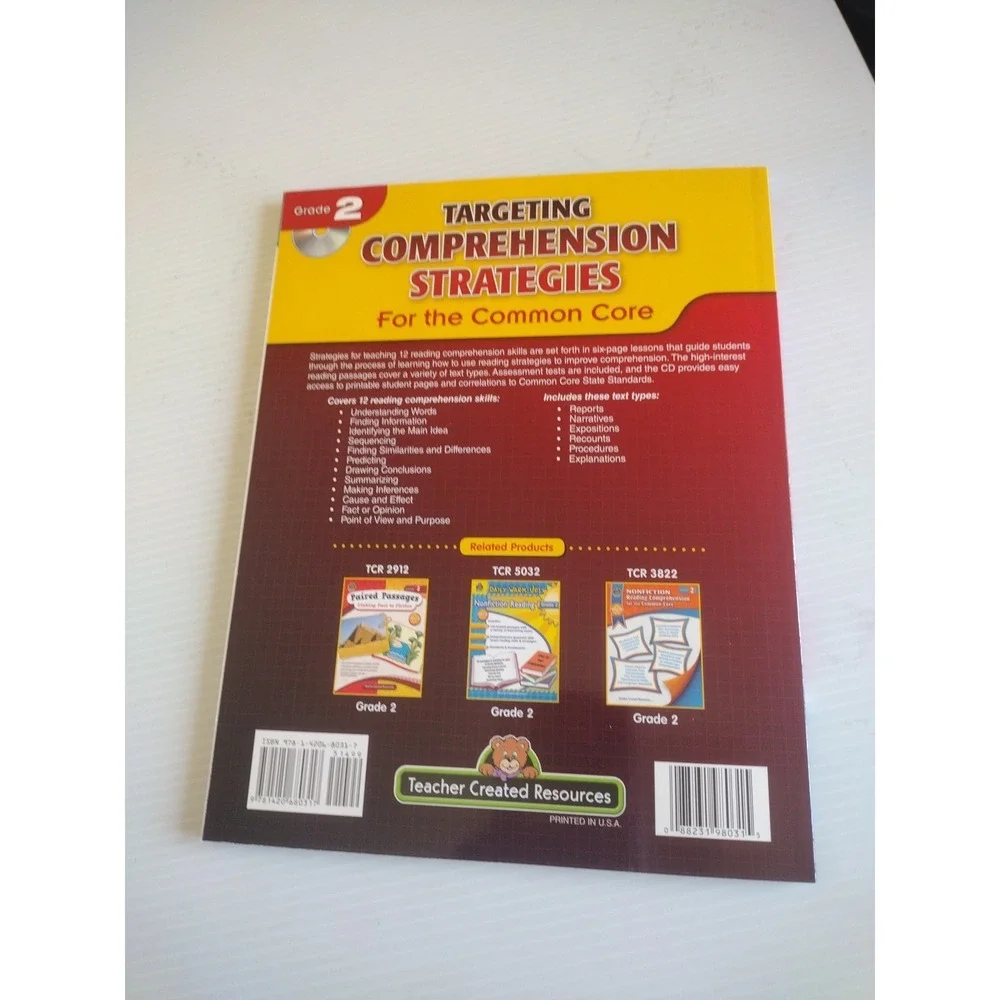 Targeting Comprehension Strategies for‎ the Common Core Grd 2 by Teacher Created